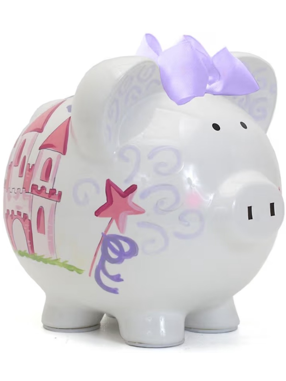 50%offw❤️ Child to Cherish Ceramic Piggy Bank for Girls, Magic Fairy Castle